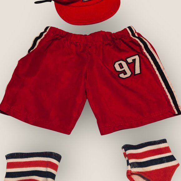 Build-A-Bear Baseball Shorts Socks and St Louis Cardinals Cap BABW - Picture 3 of 5